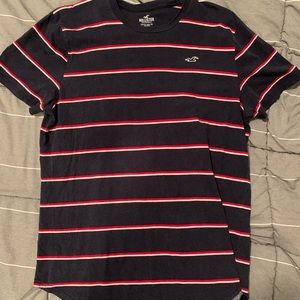 Hollister, men’s large, dark blue, red, white